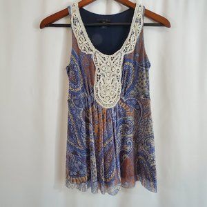 Anthropologie Weston Wear Paisley sleeveless top